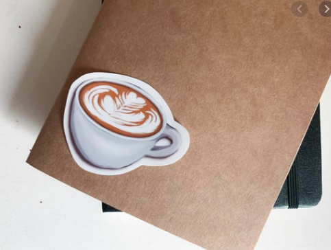 Latte Vinyl Sticker (2019 Edition) - WithLiftedHandsCo