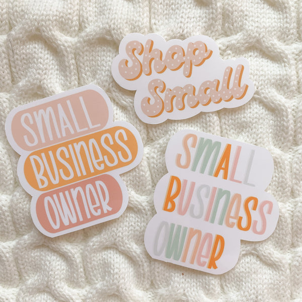 Small Business Owner Vinyl Sticker - WithLiftedHandsCo