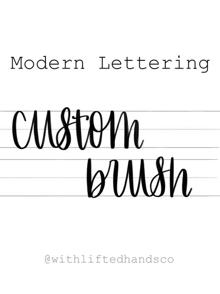 Modern Lettering Brush for Procreate - WithLiftedHandsCo
