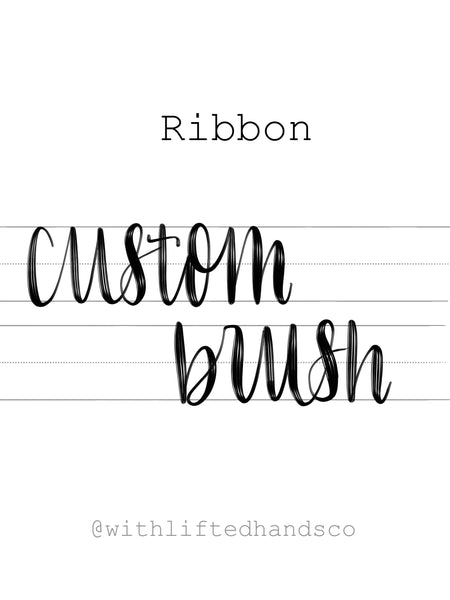 Ribbon Procreate Brush - WithLiftedHandsCo