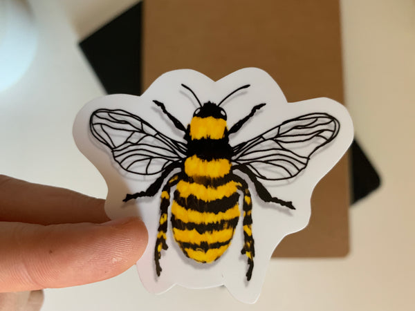 Bee Vinyl Sticker - WithLiftedHandsCo