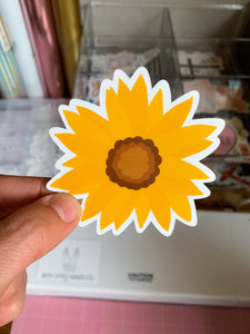 Sunflower Vinyl Sticker (Version 2) - WithLiftedHandsCo