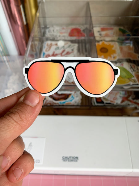 Sunglasses Vinyl Sticker - WithLiftedHandsCo