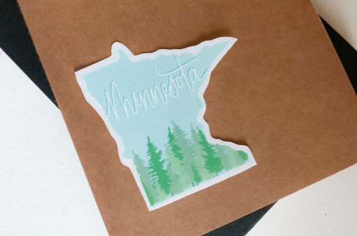 Minnesota Vinyl Sticker - WithLiftedHandsCo