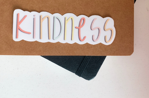 Kindness Vinyl Sticker - WithLiftedHandsCo