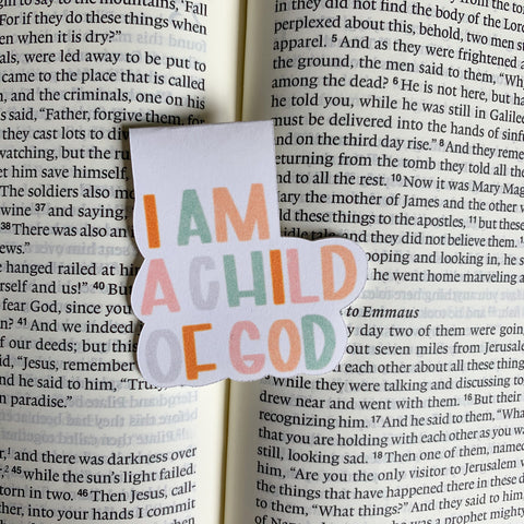 I Am A Child of God Magnetic Bookmark - WithLiftedHandsCo