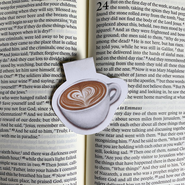 Latte Magnetic Bookmark - WithLiftedHandsCo
