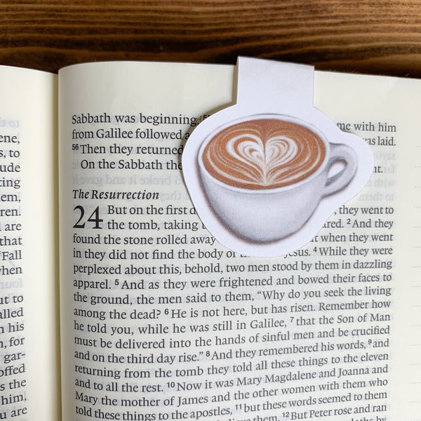 Latte Magnetic Bookmark - WithLiftedHandsCo