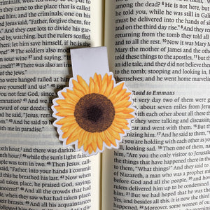 Sunflower Magnetic Bookmark - WithLiftedHandsCo