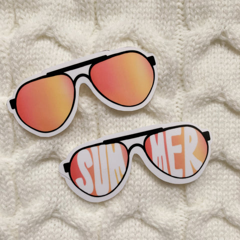 Sunglasses Vinyl Sticker - WithLiftedHandsCo