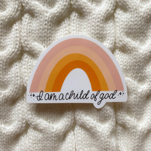 Child of God Rainbow Vinyl Sticker - WithLiftedHandsCo