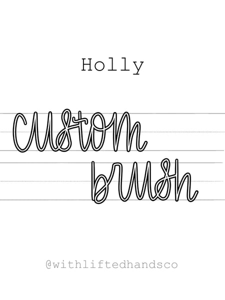 Holly Procreate Brush - WithLiftedHandsCo