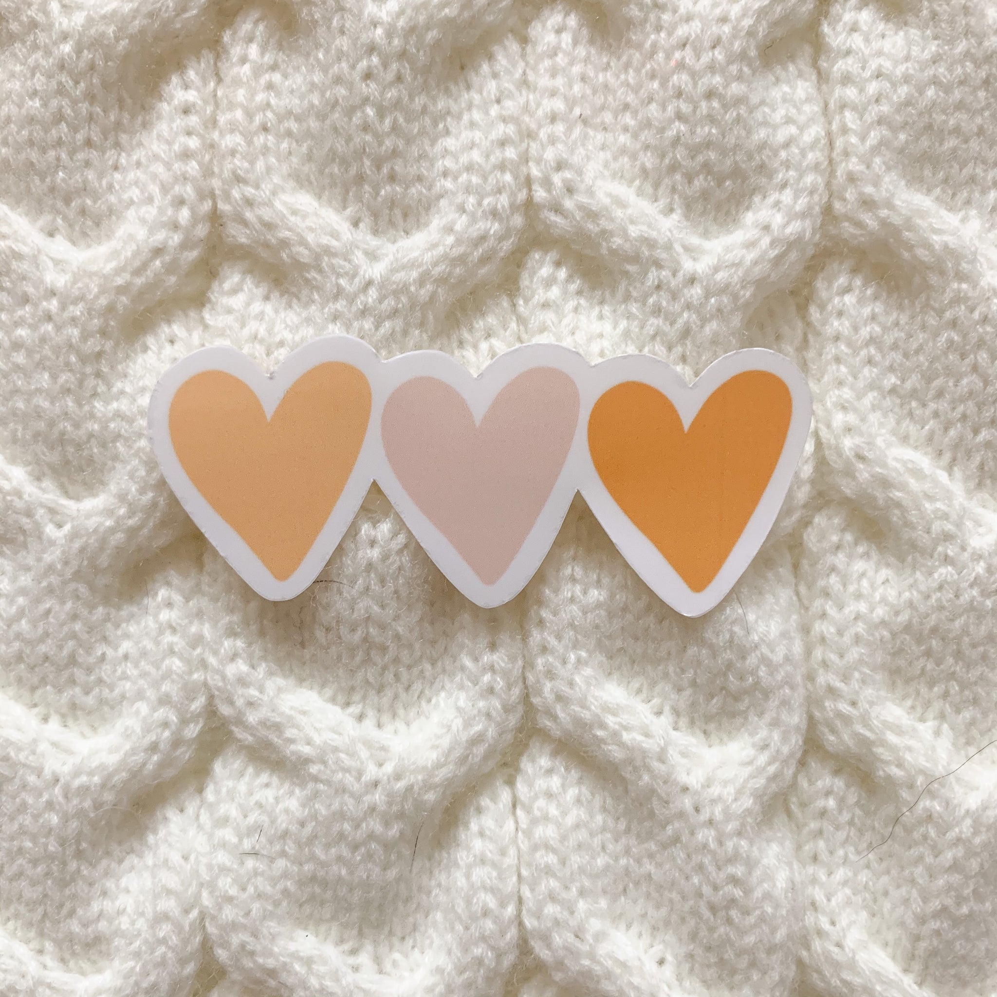 Mini Hearts Pastel Vinyl Sticker - WithLiftedHandsCo