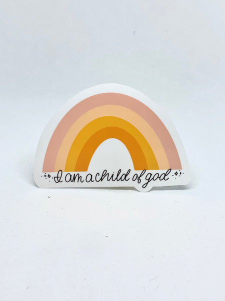 Child of God Rainbow Vinyl Sticker - WithLiftedHandsCo