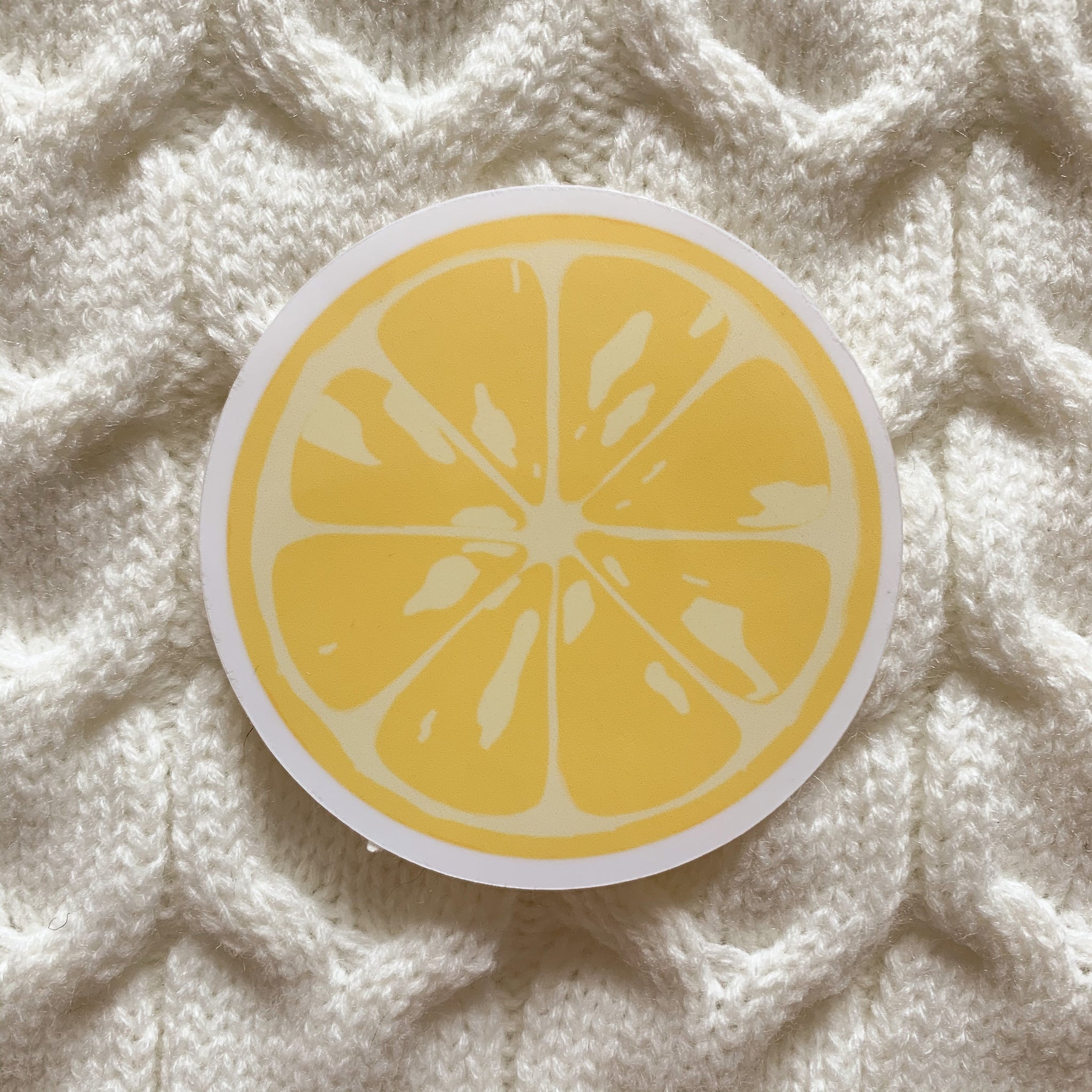 Lemon Vinyl Sticker - WithLiftedHandsCo