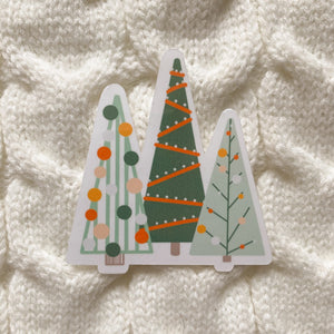 Christmas Trees Vinyl Sticker - WithLiftedHandsCo